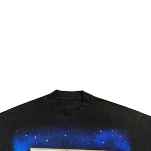T-shirt formel à manches courtes pour homme, 100 % coton, coupe classique, col roulé, logo frontal, tricoté, uni - Product Image 2