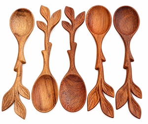 Cuchara de Madera de Coco Hecha a Mano para Servir Arroz, Mezclar Sopas, Cocinar y Aplicaciones de Vajilla, Hecha en Vietnam - Product Image 1