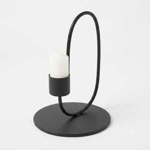 Modern Matte Black Metal <b>Candle</b> Holder Set Taper <b>Candle</b> <b>Stick</b> Stand for Table Centerpiece Home Decor Wedding Party Decoration - Product Image 6