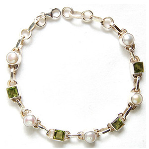 Conjunto de pulseras de ónix negro en plata de ley 925, modernas, contemporáneas, hechas a mano con piedras naturales, joyería de exportación de Jaipur. - Product Image 2
