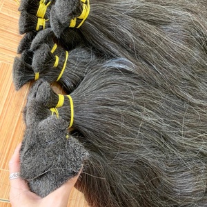 CDYHAIRVN Vente en gros directe d'usine, cheveux humains vierges vietnamiens doublement tirés, donneur unique, texture naturelle droite, non Remy - Product Image 1