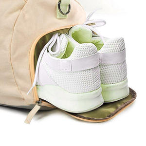 Canvas Gym Duffle Bag with Adjustable Strap and Zipper Closure for Casual <b>Travel</b> 30-40L Capacity Polyester Water Resistant - Product Image 5