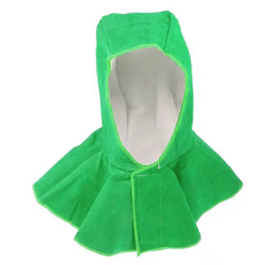 Gorro de Soldadura de Cuero Vacuno, Resistente a las Llamas, Protección para Cuello y Cabeza, Gorro de Seguridad Industrial - Product Image 3