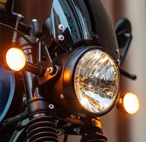 Intermitentes LED Negros Originales de Diseño Único para Motocicleta Hunter 350 Meteor 350, Luces Delanteras y Traseras de Señalización de Giro Kxa00096 OEM - Product Image 4