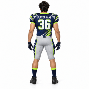 Conjunto de Uniforme de Fútbol Americano Personalizado, Transpirable, de Secado Rápido, Cuello en V, Spandex, Poliéster, para Jóvenes y Adultos - Product Image 4