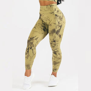 Pantalones de Yoga Sublimados de Marca Privada para Mujer, Leggings Deportivos No Transparentes, Ropa Deportiva de Compresión, Ropa Deportiva Estampada - Product Image 1