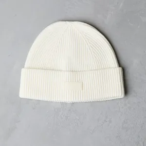 <b>Light</b> Blue Beanie Knit Winter <b>Hat</b> 56-58CM Solid Color Casual Adult Acrylic Male Style - Product Image 4