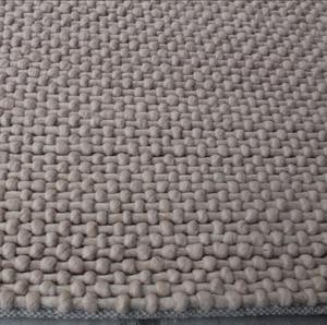 Alfombra de Lana Abstracta Hecha a Mano con Textura 3D Tipo Palomitas de Maíz, Ecológica, Antideslizante, Moderna, de Pelo Largo, Tejida a Mano, Color Beige Natural - Product Image 5