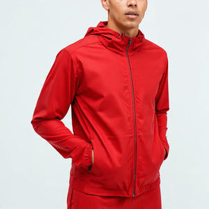 Conjunto Deportivo Ligero con Capucha y Cierre para Hombre – Traje Transpirable para Correr, Entrenar y Trotar, Corte Ajustado, 100% Poliéster - Product Image 2