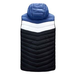 Stand Collar Windproof Zipper Black Color Men's Clothing <b>Jackets</b> Polyester Waterproof <b>Cheap</b> Price Bubble Vest Regular Fit Adult - Product Image 2