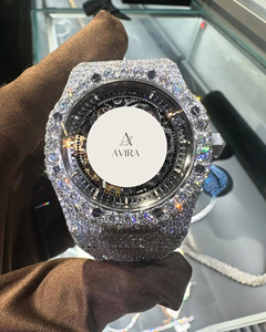 Best Quality Luxury Stainless Steel Alloy Iced Moissanite Diamond Mechanical Movement Sapphire Crystal <b>Watch</b> Party Hip Hop - Product Image 2