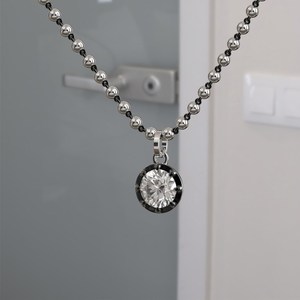 3.0ct Channel Set Octagon Cut Collet Moissanite Pendant Rhodium Plated 14K Gold Christian Luxury Party Rope Chain Necklace - Product Image 4