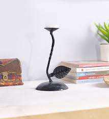 Support de bougie en métal noir de forme ronde pour mariage, événement festif, support de bougie en fer tendance et luxueux pour la décoration de la maison, décoration de table - Product Image 3