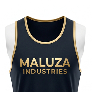 Débardeur de course personnalisé avec logo imprimé, 2 pièces, séchage rapide, antibactérien, écologique, respirant, en polyester, pour l'entraînement - Product Image 3