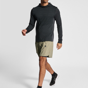 Pantalones Cortos Deportivos para Hombre, Cintura Alta, con Cordón, de Poliéster/Algodón No Tejido, para Correr, Secado Rápido, Transpirables, Ecológicos - Product Image 1
