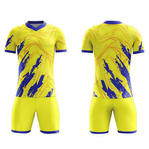 ชุดฟุตบอลแบบระบายอากาศสั่งทำพิเศษพร้อมลายพิมพ์ ชุดฝึกซ้อมฟุตบอลแขนสั้นแบบใหม่สั่งทำพิเศษ - Product Image 1