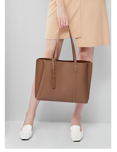 Modern Plain Dyed Brown Polyester Grocery <b>Bag</b> with Adjustable Handle Eco-Friendly Water Resistant Durable Fashion Outdoor Use - Product Image 4