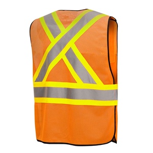 Chaleco de Seguridad Unisex de Alta Visibilidad, Reflectante, Transpirable, con Certificación CE, 4 Bolsillos, Diseño con Cremallera Frontal, para Trabajo de Construcción, Personalizable - Product Image 2