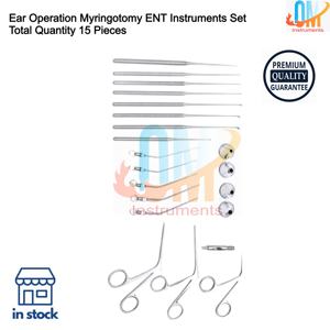 Juego de Instrumentos Quirúrgicos de Alta Calidad para Miringotomía y Miringoplastia, 15 Piezas, Instrumental Quirúrgico Básico |   OldMed - Product Image 6