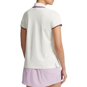 Polo de golf blanc et rose pour femme avec jupe plissée, robe de sport sans manches, tenue décontractée pour le tennis et le golf - Product Image 4