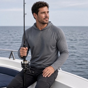 Sweat à capuche de pêche personnalisé pour homme 100 % polyester – Haut de pêche personnalisé pour la pêche en lac – Vêtements de pêche – Maillot de pêche – Chemise anti-UV pour la pêche - Product Image 4