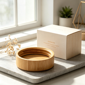 Tapa de Bambú Redonda Personalizada OEM para Frascos de Especias de Vidrio, Tapa de Madera de Grado Alimenticio, Cierre de Embalaje Directo de Fábrica - Product Image 2