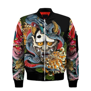 เสื้อแจ็คเก็ตบอมเบอร์แบบยูนิเซ็กซ์ ดีไซน์ทันสมัย สำหรับฤดูใบไม้ร่วง ผ้าแคนวาสหลากสี สไตล์ซูกะจัง แบบกลับด้านได้ แห้งเร็ว เหมาะสำหรับสตรีทแวร์ผู้ชาย - Product Image 5