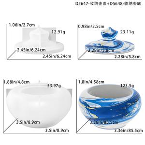 Simulation Art Teapot Storage Box Home Storage Box Storage Box Resin <b>Silicone</b> Mold - Product Image 6