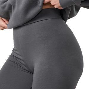 Charcoal Grey Jersey Legging Women High Waist Stretch Fitness <b>Tights</b> Soft Compression Workout Yoga Activewear Performance Wear - Product Image 2