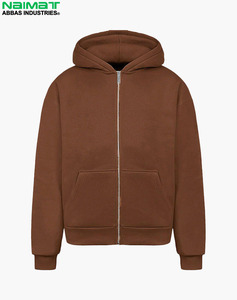 Veste de survêtement à capuche zippée intégrale pour homme, coupe décontractée, en mélange de coton doux, idéale pour la détente - Product Image 4