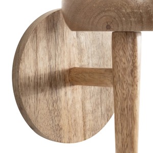Porte-bougie mural en bois élégant à bras unique, support de bougie rustique suspendu pour la décoration murale de la maison, salle à manger, à prix abordable - Product Image 6