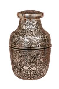 Urna funeraria dorada y negra para cenizas humanas, personalizable, urna conmemorativa para guardar cenizas. - Product Image 3