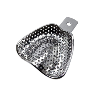 Bandeja de Impresión Dental de Acero Inoxidable, Perforada/No Perforada, Superior/Inferior, Reutilizable, Instrumento Dental, Certificación ISO13485 - Product Image 3
