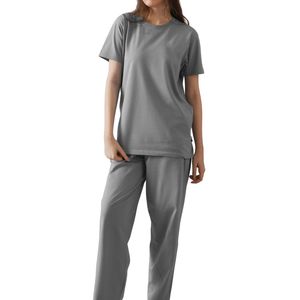 Wholesale Custom Women Latest Design <b>Tracksuit</b> 100 Cotton Solid Color Casual Fitness Jogger Set Custom Sportswear Outfit - Product Image 4