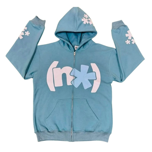 Sweat-shirt à capuche unisexe surdimensionné avec imprimé graphique, style streetwear, coupe courte, esthétique Y2K, logo personnalisé, vente en gros OEM, plusieurs couleurs - Product Image 3