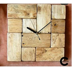 Horloge murale en bois circulaire pour la décoration de la maison et des bureaux, fabriquée à la main avec une excellente qualité et une finition soignée - Product Image 5