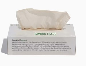 Caja de pañuelos faciales de pulpa de bambú a granel, 2 capas, 200 unidades, suaves, biodegradables, para uso doméstico - Product Image 6
