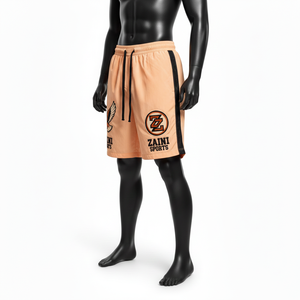 Shorts coupe-vent pour homme en tissu polyester tissé de qualité supérieure, respirant, avec empiècements latéraux, logo brodé personnalisé, séchage rapide - Product Image 4