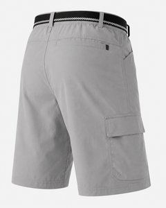 Mens Lightweight Quick Dry Breathable <b>Canvas</b> Cargo Hiking Shorts Elastic Waist Belt Multi Pocket Outdoor Travel Fishing Camping - Product Image 3