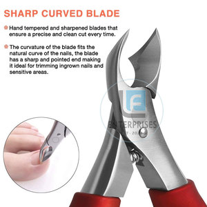 Coupe-ongles professionnels en acier inoxydable de haute qualité, légers, à ouverture large et courbée, durables et personnalisables, pour marque privée - Product Image 5