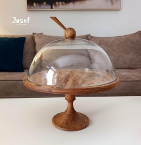 New Arrival DIVA COLLECTION Handmade Acacia Wood Round Cake <b>Stand</b> Rustic Serving <b>Stand</b> with Sustainable Features <b>Microwave</b> Safe - Product Image 5