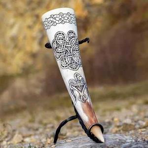 Corne à boire viking faite à la main en véritable corne de buffle, tasse à bière et à vin, qualité alimentaire, écologique, taille personnalisée - Product Image 3