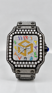 Luxury Iced Out Moissanite Diamond Hip Hop <b>Quartz</b> <b>Watch</b> <b>Men</b> Polygon Analog Wristwatch - Product Image 1