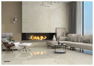 กระเบื้องพอร์ซเลนซุปเปอร์พรีเมียมไร้รอยต่อ 600x1200 ผิวเงาสดใส ขนาดใหญ่ หรูหรา สำหรับตกแต่งภายในและภายนอก - Product Image 3