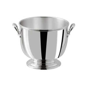 Luxury Silver Aluminium Champagne Bowl Vintage Pedestal Wine Cooler <b>Footed</b> <b>Ice</b> Bucket For Bar Wedding Party Beverage Display - Product Image 2