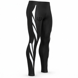 Custom <b>Mens</b> <b>Leggings</b> Workout Compression Pants Breathable Lightweight Fabric Flexible Stretch Design Comfortable Fit Running - Product Image 3