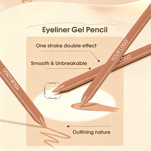 Crayon Eyeliner Gel Kohl <span class=keywords><strong>Kajal</strong></span> Personnalisé avec Logo, Couleur Beige Nude, Longue Tenue, Imperméable, Cosmétique en Gros - Product Image 4