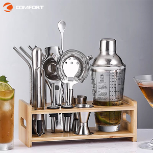 Kit de bricolage de luxe pour bar <span class=keywords><strong>personnalisé</strong></span> promotionnel ensemble d'outils de bar en acier inoxydable or rose <span class=keywords><strong>shaker</strong></span> à cocktail électrolytique pour <span class=keywords><strong>barman</strong></span> - Product Image 2