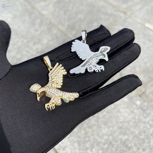 Collar de Hip Hop para Hombre con Colgante de Águila de Moissanita Incoloro Iced Out, Colgante Bling para Rapper - Product Image 4