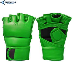Gants de MMA en cuir avec fermeture auto-agrippante – Protège-mains d'entraînement pour adultes pour MMA, boxe et sparring - Product Image 5